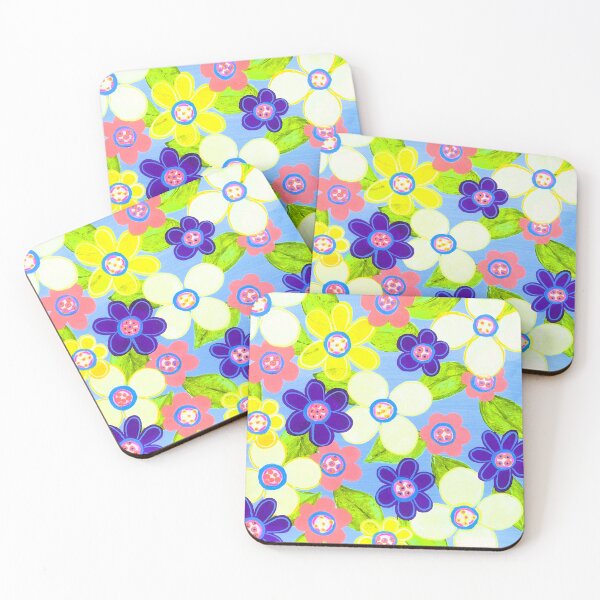 Item preview, Bright Abstract Flowers in the garden designed and sold by kel72.