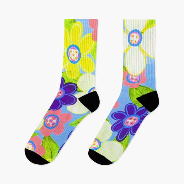 Item preview, Bright Abstract Flowers in the garden designed and sold by kel72.