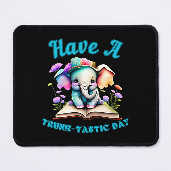Item preview, Have A Trunk-Tastic Day. colorful elephant designed and sold by ElephantVibes.