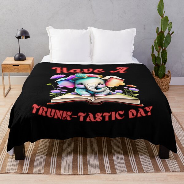 Item preview, Have A Trunk-Tastic Day. elephant head designed and sold by ElephantVibes.