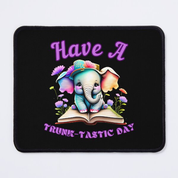 Item preview, Have A Trunk-Tastic Day. elephant portrait designed and sold by ElephantVibes.