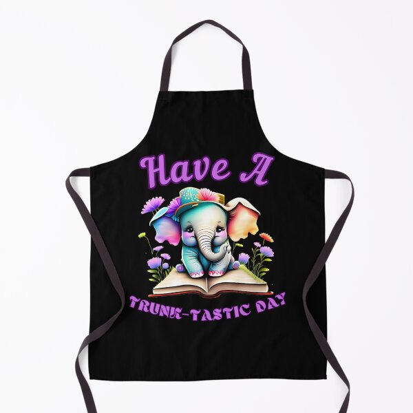 Item preview, Have A Trunk-Tastic Day. elephant portrait designed and sold by ElephantVibes.