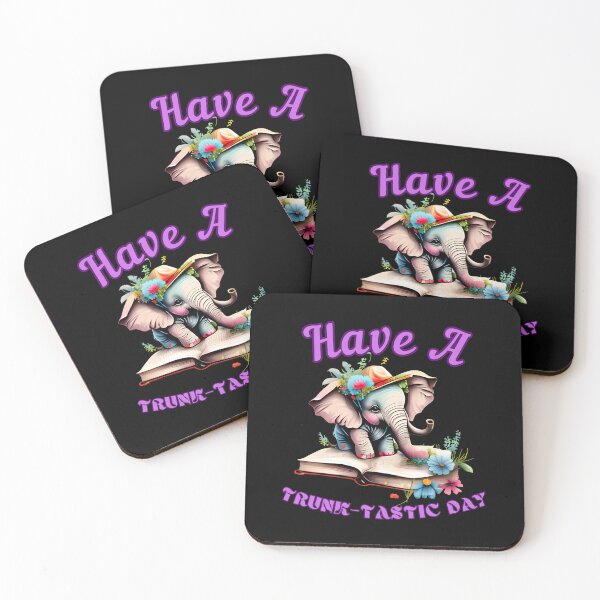 Item preview, Have A Trunk-Tastic Day elephant quote designed and sold by ElephantVibes.