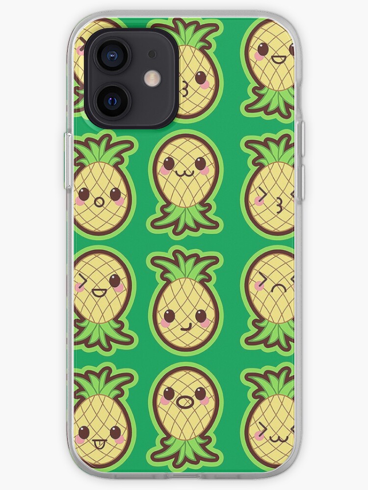 Kawaii Pineapples Cute Pattern Wallpaper Iphone Case Cover By Susurrationstud Redbubble