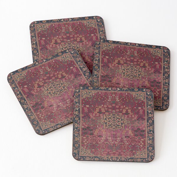 Item preview, Pink Vintage Print - Distressed Tapestry Rug - Bohemian Print designed and sold by DreamersPlan.