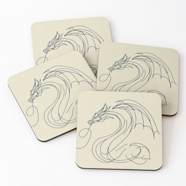 Item preview, Scribble Doodle Art Dragon 2 designed and sold by NewAgerJul.
