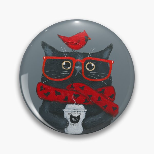 Item preview, Morning Coffee With A Cardinal designed and sold by KilkennyCat Art.