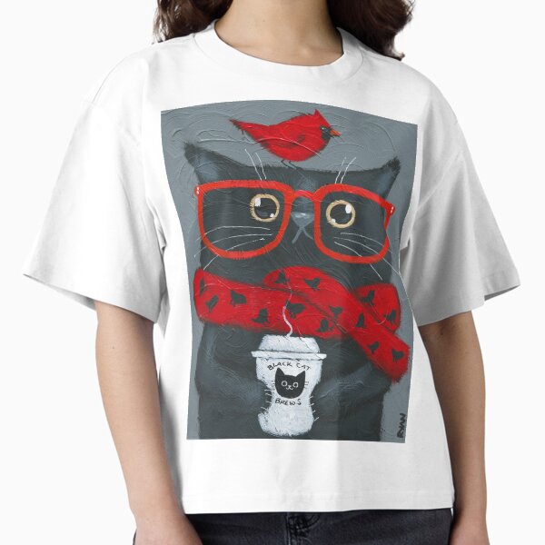 Item preview, Morning Coffee With A Cardinal designed and sold by KilkennyCat Art.