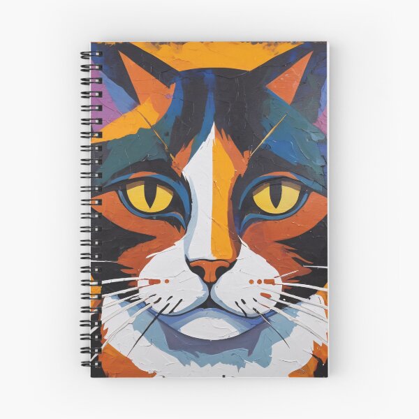 Item preview, Geometric Cat Painting #28 designed and sold by DystopiaDigital.