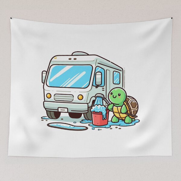 Item preview, Turtle Washing Motorhome designed and sold by LemuellTrends.