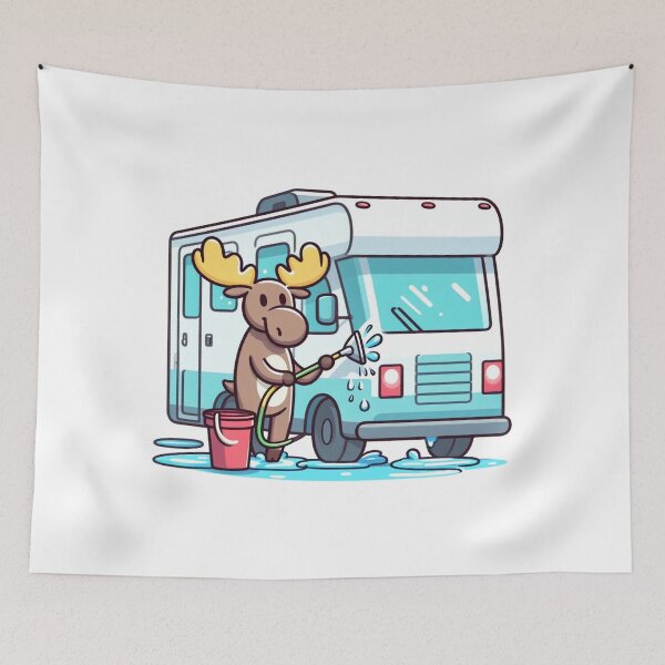 Item preview, Moose Washing Motorhome designed and sold by LemuellTrends.