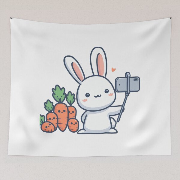 Item preview, Bunny Taking Selfie designed and sold by LemuellTrends.