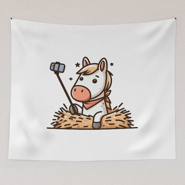 Item preview, Horse Taking Selfie designed and sold by LemuellTrends.