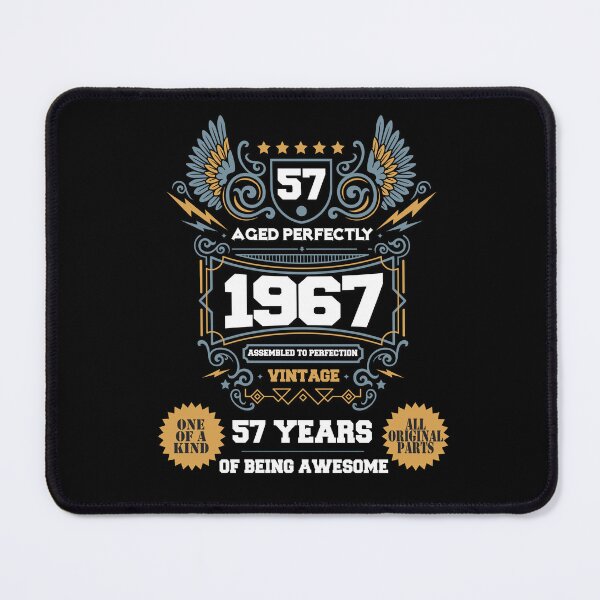 Item preview, Vintage Aged Perfectly Awesome Since 1967 Legend, Limited Edition, 57th Birthday, Assembled to perfection, Legend is Born, 57 years of being awesome, All original parts designed and sold by DjenShop.