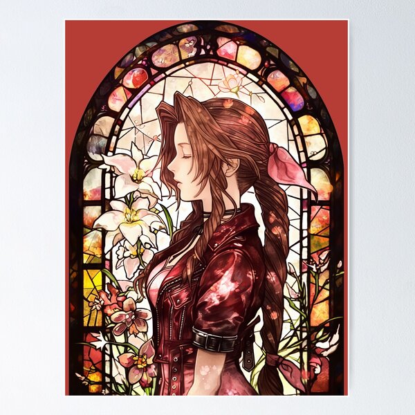 Item preview, Stained Glass Aerith designed and sold by SchellStation.