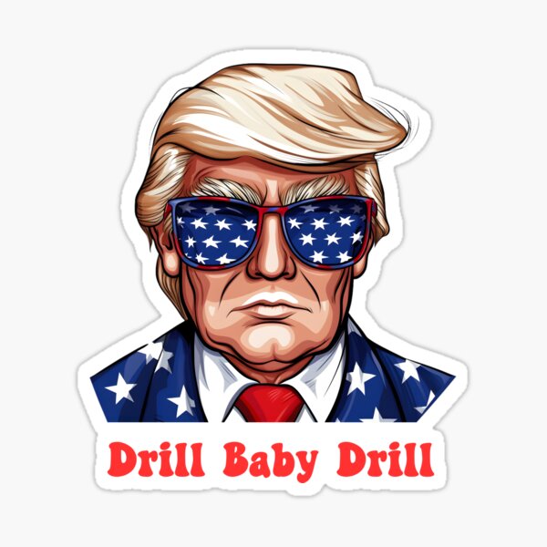 Artikel-Vorschau von Trump Drill Baby Drill T-Shirt, designt und verkauft von K.M. Creations.