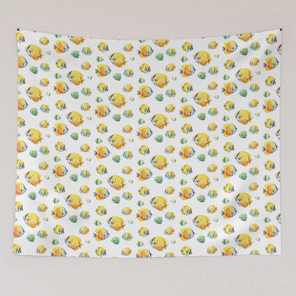Item preview, Watercolor Butterflyfishes designed and sold by TheAnimalZ00.
