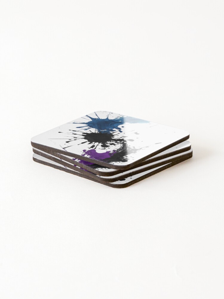 Thumbnail 4 of 5, Coasters (Set of 4), Simplicity Matters -Ink designed and sold by KriticalDesigns.