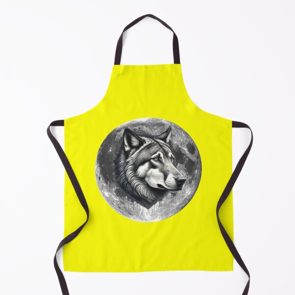 Item preview, MOON WOLF - #FFFF00 designed and sold by Marlon Oseguera.
