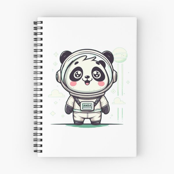 Item preview, "Happy Panda Astronaut: Journey to the Stars" designed and sold by Pearlsiwa.