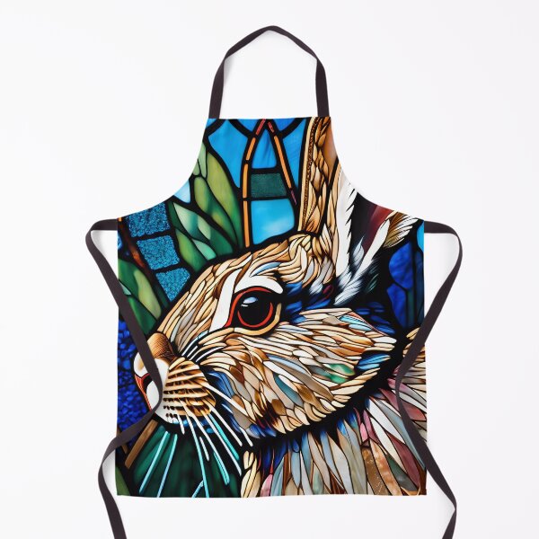 Item preview, Cute Stained Glass Bunny designed and sold by TheArtOfPat.