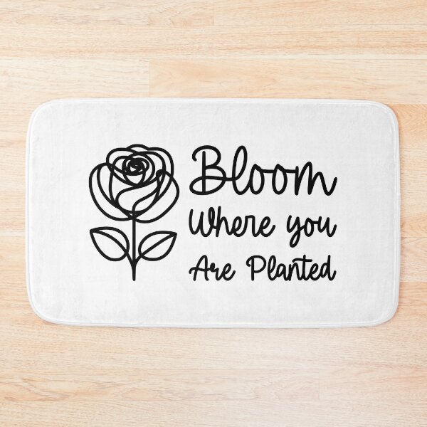 Item preview, Bloom Where You Are Planted Black Rose designed and sold by PMCreative.