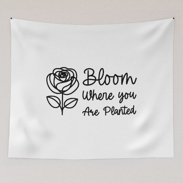 Item preview, Bloom Where You Are Planted Black Rose designed and sold by PMCreative.