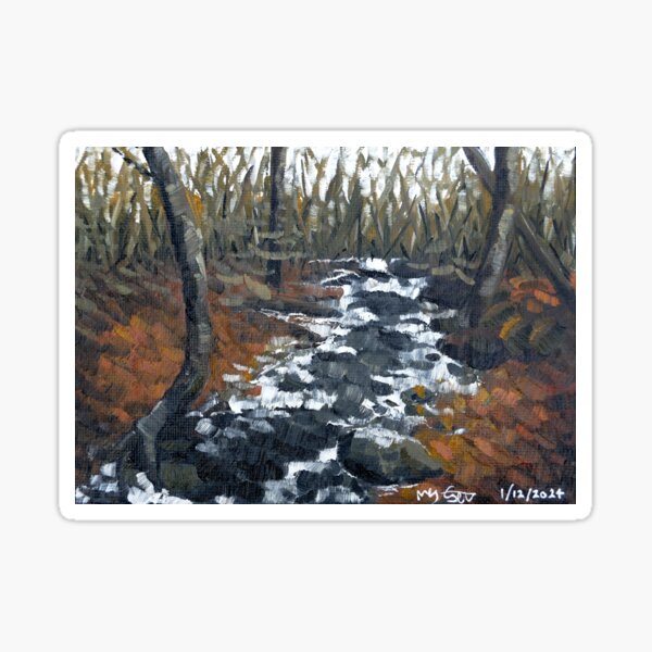 'Winter Creek' Sticker