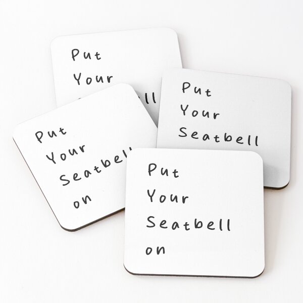 Item preview, Put Your Seatbelt On | Safety Reminder Minimalist Design | Minimalist Style | Handwritten Font designed and sold by RM-Journey.