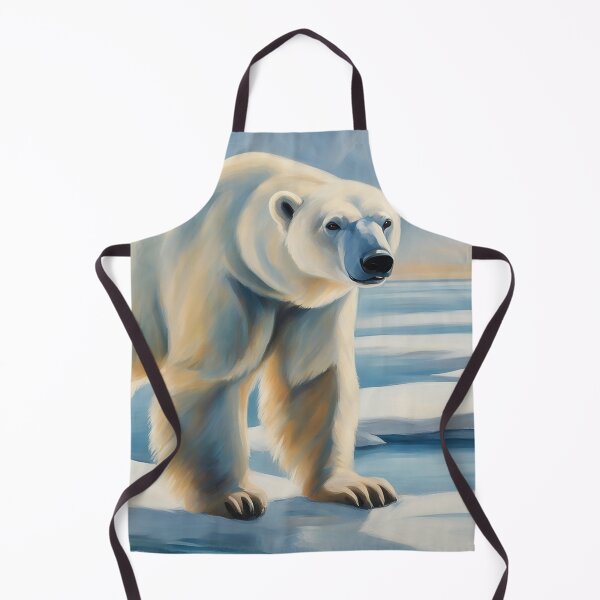 Item preview, Polar Bear Art. American Wildlife Oil Painting designed and sold by kakarikihill.