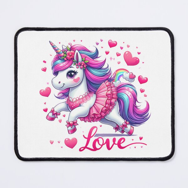 Item preview, Pink Unicorn Love and Hearts designed and sold by PassionforLove.