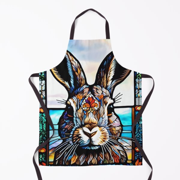 Item preview, Cute Stained Glass Bunny designed and sold by TheArtOfPat.