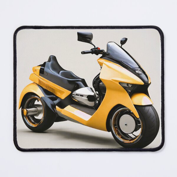 Item preview, yellow two-seater motorcycle designed and sold by janjacbu.