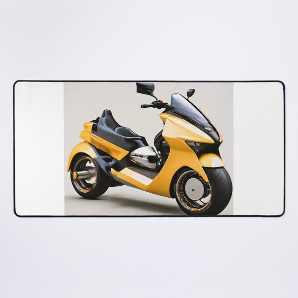 Item preview, yellow two-seater motorcycle designed and sold by janjacbu.