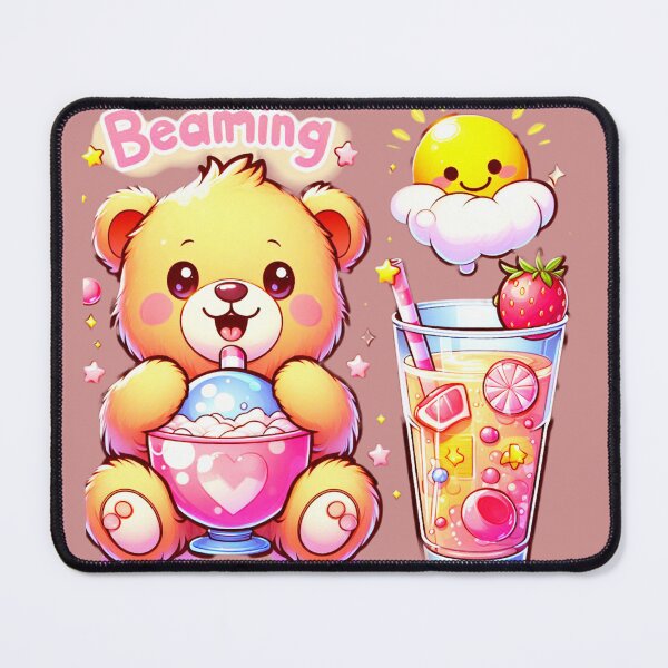 Item preview, Cute bear drinks mojitos. designed and sold by moni0490.