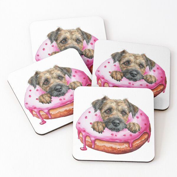 Item preview, Border Terrier Dog Donut  designed and sold by TheAnimalZ00.