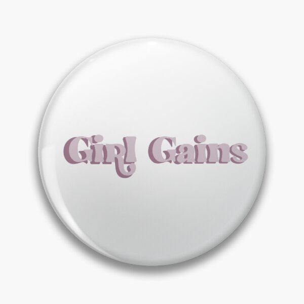 Artikelvorschau, Girl Gains – Fitnessstudio-Aufkleber entworfen und verkauft von apricutepress.