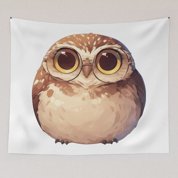 Item preview, Owl Cartoon Cute designed and sold by Bwittaya.