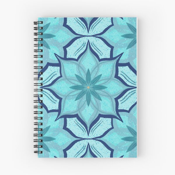 Item preview, Aqua and Navy Flower Drawing designed and sold by KathyLav.