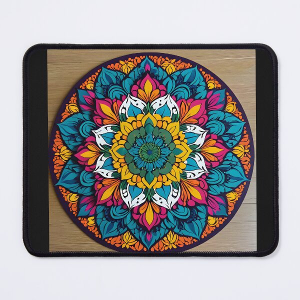 Item preview, Multicolor Flower Mandala designed and sold by FerZen.