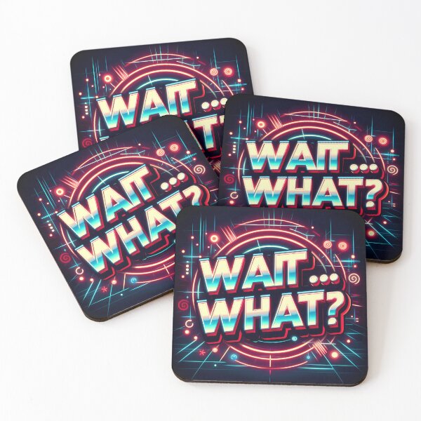Item preview, Wait...What?, typography, retro designed and sold by maxmaj.
