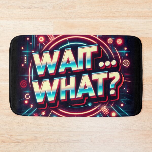 Item preview, Wait...What?, typography, retro designed and sold by maxmaj.