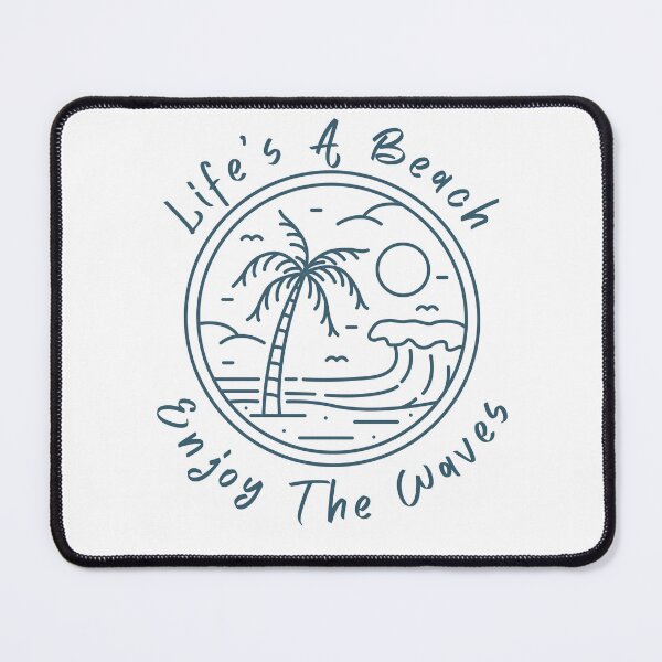Item preview,  Life’s A Beach, Enjoy The Waves - Tropical Paradise Line Art designed and sold by Hill Strom.