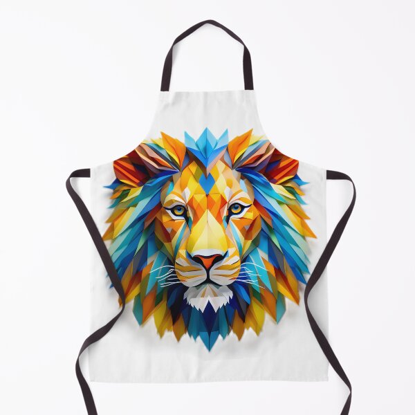Item preview, geometric Lion head designed and sold by Cardsurveyors.