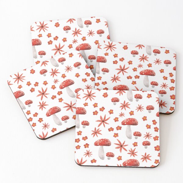 Item preview, Red toadstool mushroom print designed and sold by pinkyfish1010.