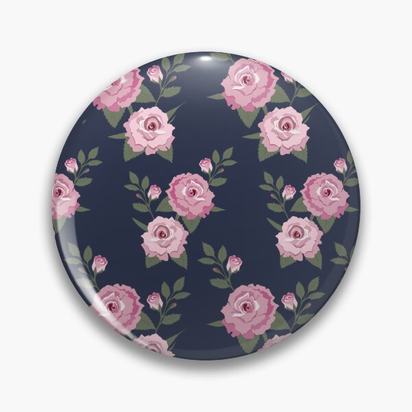 Artikelvorschau, Rosa Rosen auf Marineblau entworfen und verkauft von mbaldwinartist.