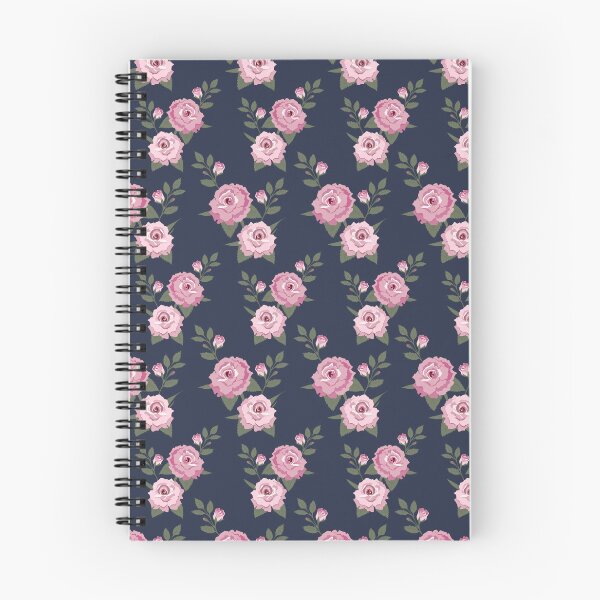 Artikelvorschau, Rosa Rosen auf Marineblau entworfen und verkauft von mbaldwinartist.