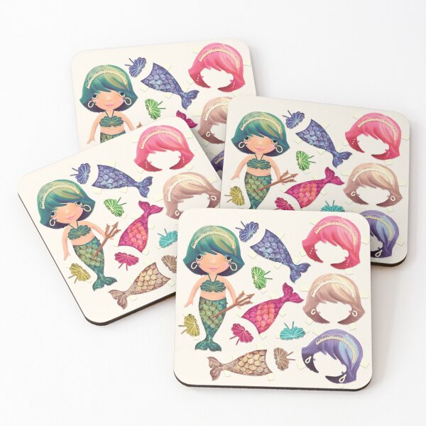 Item preview, Vintage Paper Doll Mermaid designed and sold by Karin Taylor.