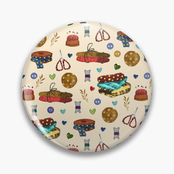 Item preview, Sewing tools seamless pattern designed and sold by pinkyfish1010.