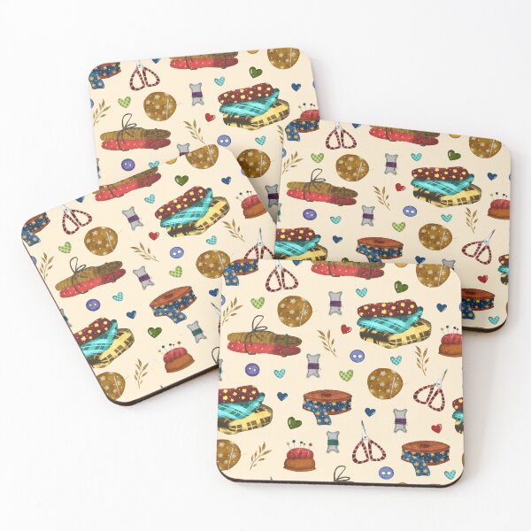 Item preview, Sewing tools seamless pattern designed and sold by pinkyfish1010.